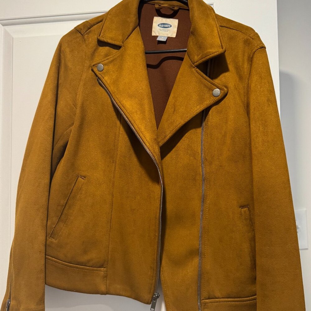 Old Navy Faux Suede Coat - Size Medium